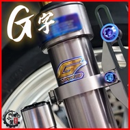 [Name Xiaohe] GJMS Shock Absorber Cylinder Sticker G Titanium Sheet Universal TCD2000 FSX FF2 Alloy 