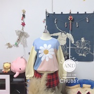 Pastel Long-Sleeved Shirt With Sweet And Juicy Embroidery Ghanda-Happy Flower Jumper on Designer War