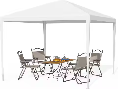10x10 Gazebo Waterproof Outdoor Canopy Patio Tent Party Tent for Wedding BBQ Cater
