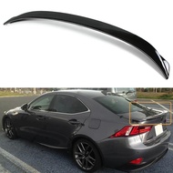 For 14-20 Lexus IS200t IS250 IS350 F-SPORT Style GLOSS BLACK Spoiler Wing Lip