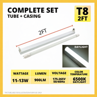 [FULL SET] 2FT 4FT T8 Led Tube Light Lampu Kalimantang LED Set Lampu Panjang LED Ceiling Light Led T