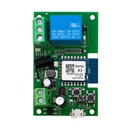 Wifi Smart Switch 7-32V 10A Relay Controller 433RF Gate Garage Opener Smart Life Tuya APP Self-Locki