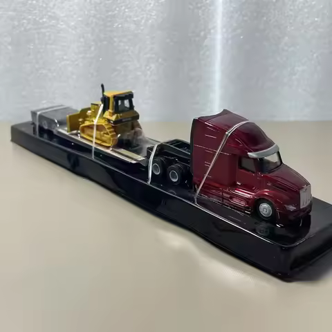 Die-cast Metal Trailer Cat 163H 315C DM5 320D L 1/87 Cat Ct660 Peterbilt 579 Kenworth T880S Alloy Si