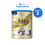 [Bundle of 2] Wyeth Nutrition S-26 Gold Progress Stage 3 Growing Up Milk Formula (1.6kg)