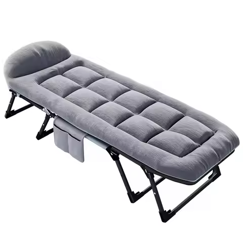 170*55CM Folding Bed Easy Carrying Camping Cot Adjustable Portable Outdoor Sleeping Camping Bed
