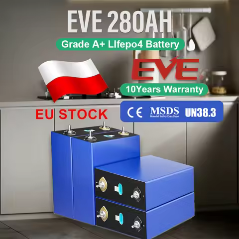 EU Stock Lifepo4 Battery EVE280K Grade A EV Class 10 Years Warranty 12V 24V 48V 96V Rechargeable Bat