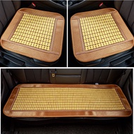 Eco-Friendly Bamboo Summer Car Seat Cushion Set, Universal Back Row Cooling Mat