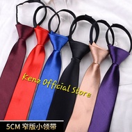 Dasi Hitam Merah Polos Slim Dasi Pria Dasi Formal Dasi Instan Langsung Pakai