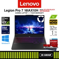 [Free McAfee]Lenovo Legion Pro 7 16IAX10H - Ultra 9-275HX - RTX 5070 Ti - 32GB RAM - 1TB SSD (3Yrs L