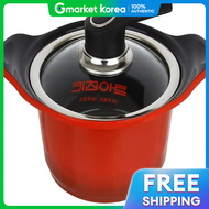 (Rizpick) Ceramic Pot for Housewives Kitchenware Kitchen Art Double-Handled Pot 16cm