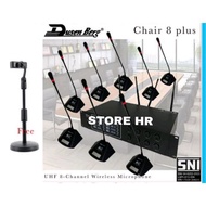 MIC CONFERENCE DUSENBERG CHAIR 8 PLUS 8 MIC TABLE WIRELESS SYSTEM