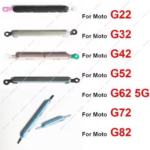 Power Volume Button For Motorola MOTO G22 G32 G42 G52 G62 G72 G82 5G On OFF Power Volume Switch Side