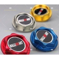 Ralliart Aluminium Oil Cap wira perdana saga Mitsubishi Engine 4G13 4G15 4G16 Oil Cap Minyak Hitam E