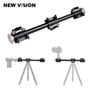 Aluminum 3/8 Screw Support Tripod Arm Rock Solid Cross Bar Side Arm for 4 Heads Head Professional Ph