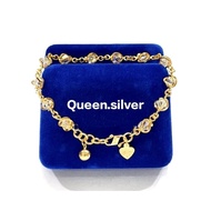 925 SILVER KRISTAR BRACELET WITH GOLD PLATED SILVER 925 ORIGINAL BRACELET