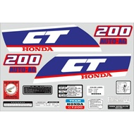 Honda CT200 tank striping, Honda CT200 gasteng decal, Honda CT200, Honda xl xl125