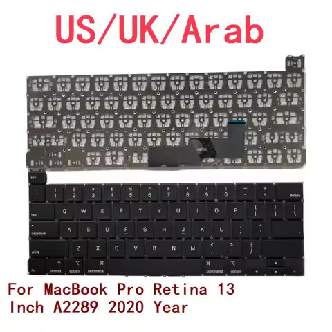 New US UK Laptop Keyboard For Apple MacBook Pro Retina 13 Inch A2289 2020 Year Notebook PC Replaceme