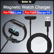 For Fitbit Luxe Charge 5 Charge 6 Smart Bracelet USB Charger Cable 0.5M/1M Magnetic Suction Design W