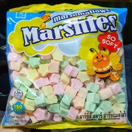 Marshmellow มาร์ชเมลโล่ รูปดาวคละสี 150g. Marshies