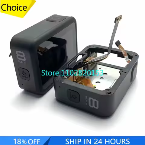 Original Camera LCD display screen with back cover case For Gopro Hero8 Hero 8 Black Action Camrea R