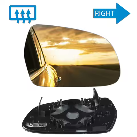 For Audi A3 8P A4 B8 A5 Wing Door Mirror Glass Heated Convex Right Hand Side O/S