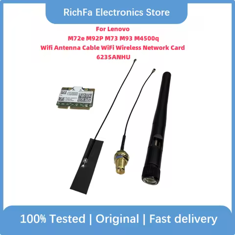 For Lenovo M72e M92p M4350q M73 M83 M93 M4500q Wifi Antenna Cable WiFi Wireless Network Card bluetoo
