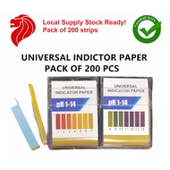 Universal PH Indicator Test Paper pH1-14 (200 paper per pack)