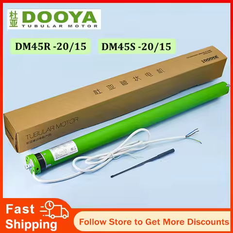 Dooya Smart Rolling Tubular Motor DM45R 20/15/DM45S 20/15,220/230V,Rf433mhz 3 Wire Motor,4 Wire Moto