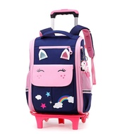 【SALES】 School Wheeled Backpack For Girls School Trolley Bags With Wheels School Rolling Backpack For Boys Wheeled Backpack Bag For Kids