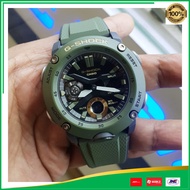 Casio G-Shock GA2000-3A 100% Original Jam Tangan Pria Tali Karet Hijau