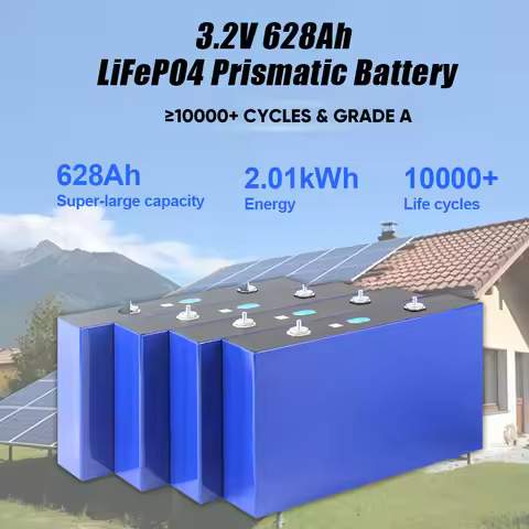 New EVE 628Ah 600Ah MB56 3.2V 3.65V Prismatic Cell LifePO4 Battery Cells 12000cycle For 12V 48V Batt