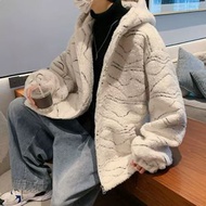 ONE - 羊羔毛外套男（白色 尺碼：M-3XL）（下單後聯絡客服確認發貨尺碼）#F334001015