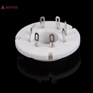 <Activee> Vintage amp diy 8pin b8s ceramic vacuum tube socket for fu50, gu-50 fu-15 5u8c