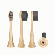 [HOT XIJXEXJWOEHJJ 516] Electric Toothbrush Replace Bamboo Brush Head For Philips HX3/6/9 Series HX6100/HX9332 Biodegradable Charcoal Soft Bristled