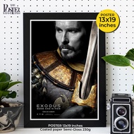Exodus Gods and Kings Poster directed and produced by Ridley Scott, Christian Bale as Moses ภาพขนาด 13x19 นิ้ว