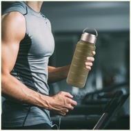 Water Bottle Insulated Sports Drinking Cup Stainless Steel Leak-Proof Portable 34 Oz Water Bottle fo