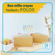 (Isi 50pcs) Mika Mille Crepes Slice / Mika Kue Tart Slice Segitiga / Kemasan Slice Cake / Mika Kue