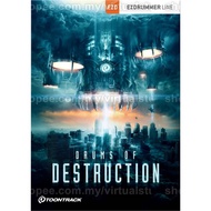 🔥 DRUMS OF DESTRUCTION  - EZDRUMMER 2 EXPANSION - TOONTRACK (WIN MAC) FL STUDIO CUBASE ABLETON STUDI