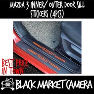 [BMC] [Mazda 3] Inner/ Outer Door Sill Sticker