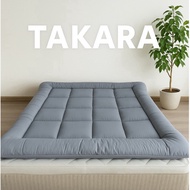TAKARA Topper 7cm GRAY mattress protector, all sizes 1mx2m, 1m2x2m, 1m4x2m, 1m6x2m, 1m8x2m office ma