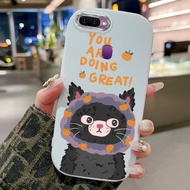 Casing hp For OPPO F9 F9 Pro A7x Realme 2 Pro U1 Case Cat Casing with HP hat Round fat Cesing Silico