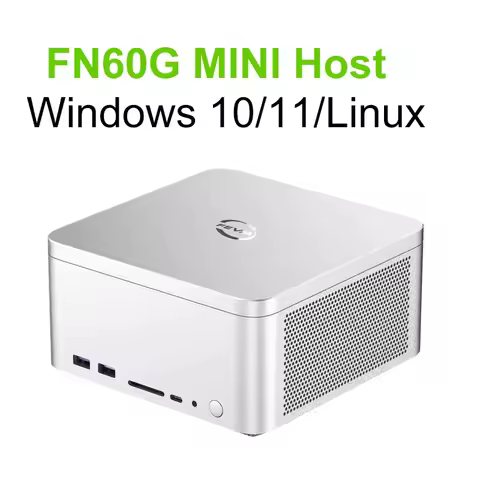 SZBOX FN60G MINI PC Dedicate Card DDR5 Dual M.2 2280 NVME SSD PCIE 3.0 5 Screen Display 4K@60Hz HD D
