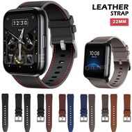 Leather Watchband for Realme Watch 2/ 2 Pro / S / S Pro Strap Bracelet 22mm Watch Band Replacement Wristband