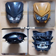 kedok batok lampu depan set spido set breket kawasaki klx 150 lama dtracker original copotan