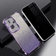 For OPPO A79 A97 5G A2 Pro Luxury Plating Flashcard Phone Case Soft Transparent Shockproof Anti Crac