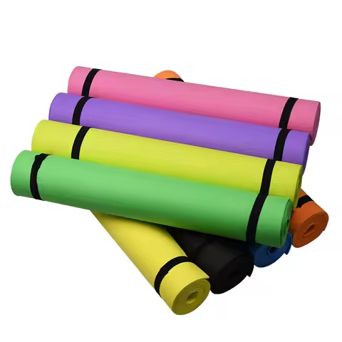 Exercise Mats 4MM Yoga Mat EVA Non Slip Fitness Slim Yoga Home Gym Exercise Mats Pilates Gym Exercis