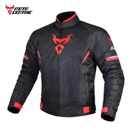 △✇☞ 2023 Summer New Motorcycle Jacket Men Moto Protective Gear Motocross Enduro Racing Reflective Oxford Jacket Motorbike Clothing