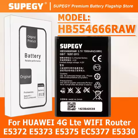 100% New HB554666RAW 1780mAh Battery For HUAWEI 4G Lte WIFI Router E5372 E5373 E5375 EC5377 E5330 Ba