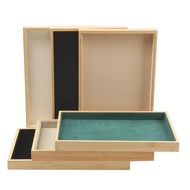 [Jewelry Display Tray] Bamboo Wood Jewelry Jewelry Display Tray Jewelry Storage Box Ring Ear Stud Tr