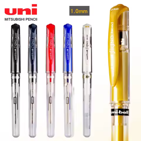 1pcs Japan UNI Gel Pen 1.0mm Uniball UM-153 Wedding Signature White Gold for Writing Painting Graffi